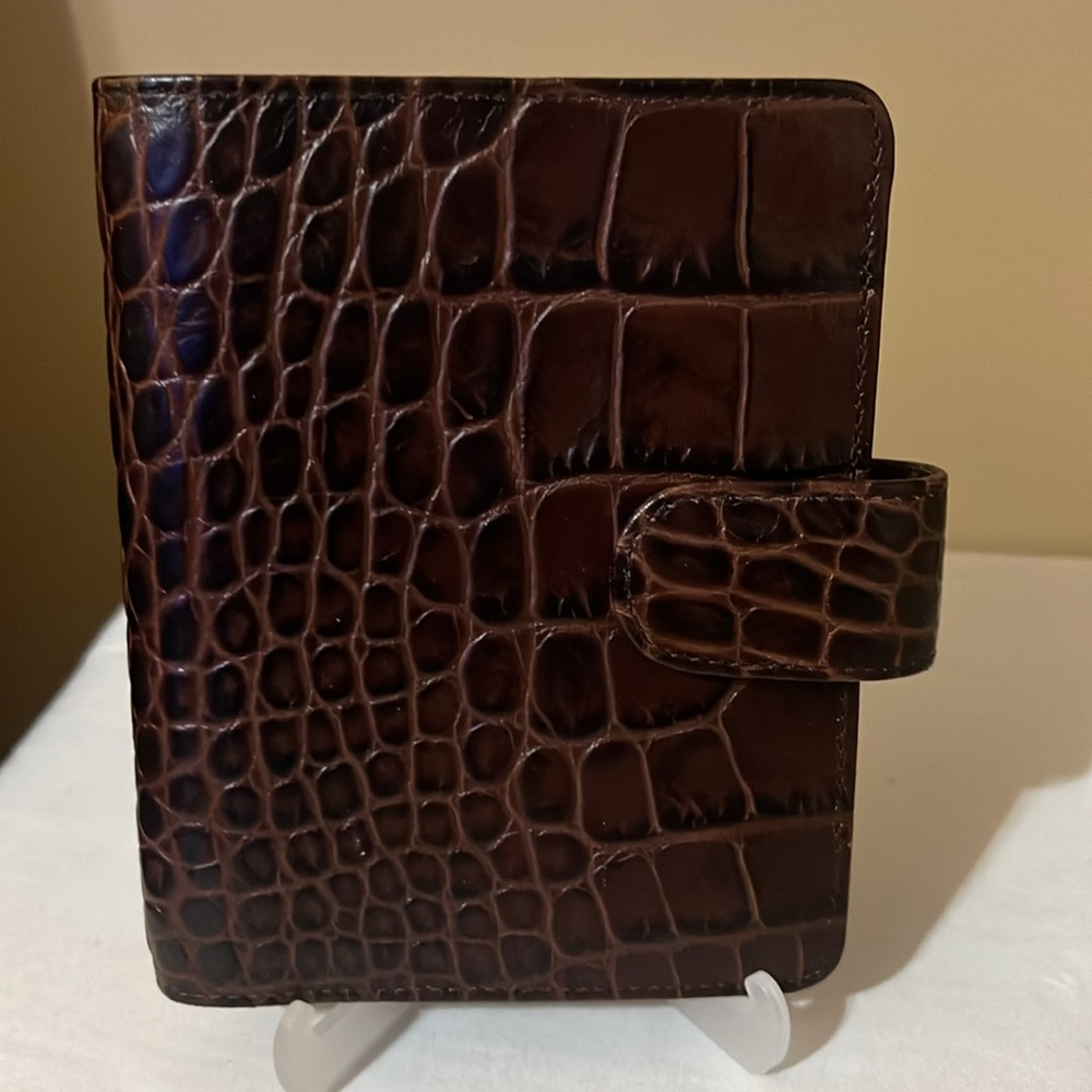 Filofax Classic Croc Pocket Leather Organizer - Picture 6 of 12